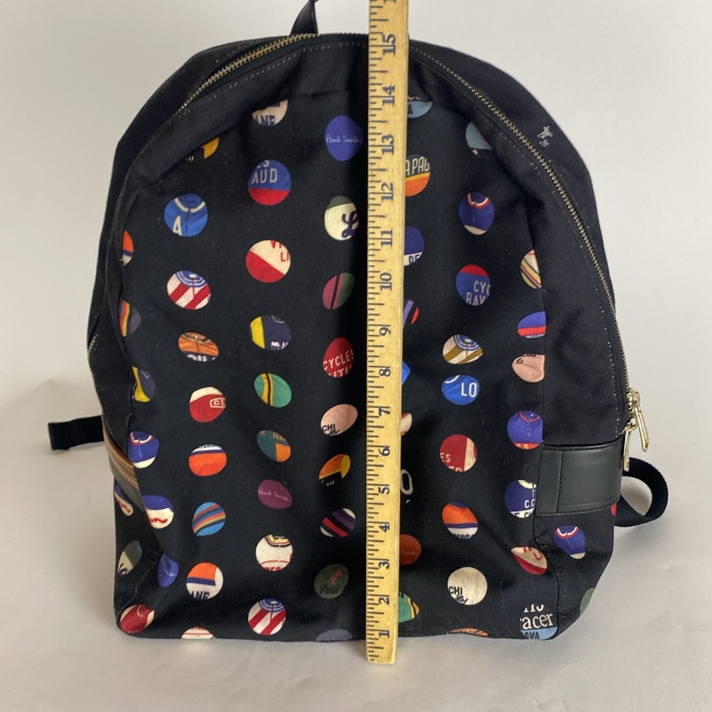 Paul Smith Black Multicolor Patterned Backpack - image 5